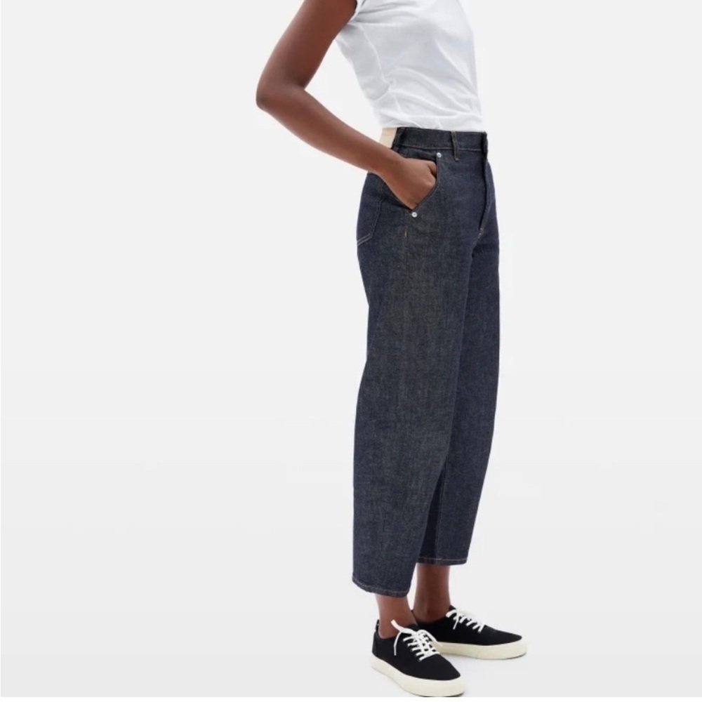 Everlane the Arc Jean - Barrel leg in dark blue